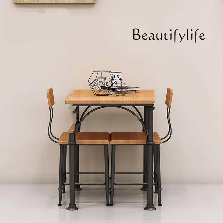 JB Light Luxury Dining Table Kitchen Unique Wooden Space Saving Modern Tables Conference Side Small Mesas De Comedor Furniture