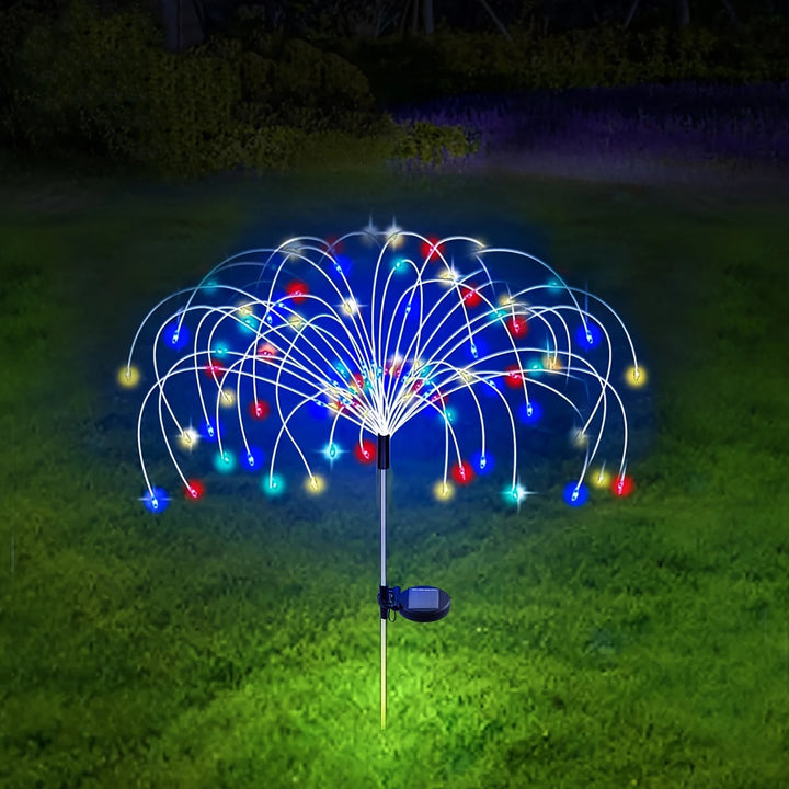 Solar Garden Lights Solar Firework Lights 90 LEDs Outdoor Waterproof for Garden Patio Walkway Pathway