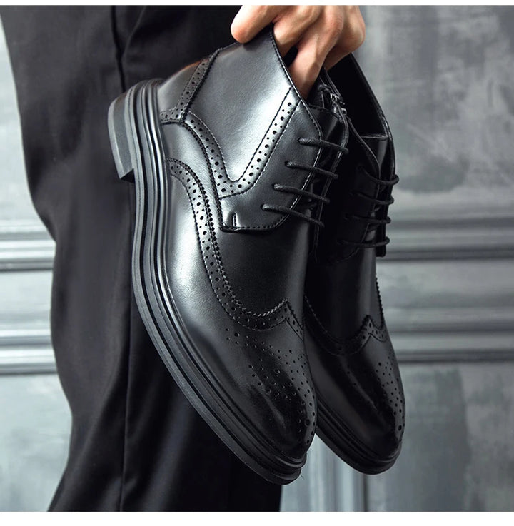 Men Brogues Leather Shoes