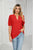 Womens Summer Tops V Neck Ruffle Sleeve Blouses Short Sleeve Casual Tops T-Shirts For Women