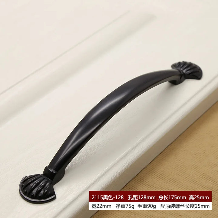American Style Piano Black Hardware Cabinet Knob Handle European Style Garden Cabinet handle  Cabinet Knob Door Pull