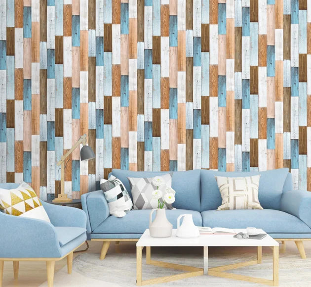 Wood Vinyl Wallpaper Roll Wood Grain Self Adhesive Wallpaper Kitchen Wardrobe Cabinet Furniture Contact Paper Renovation Door