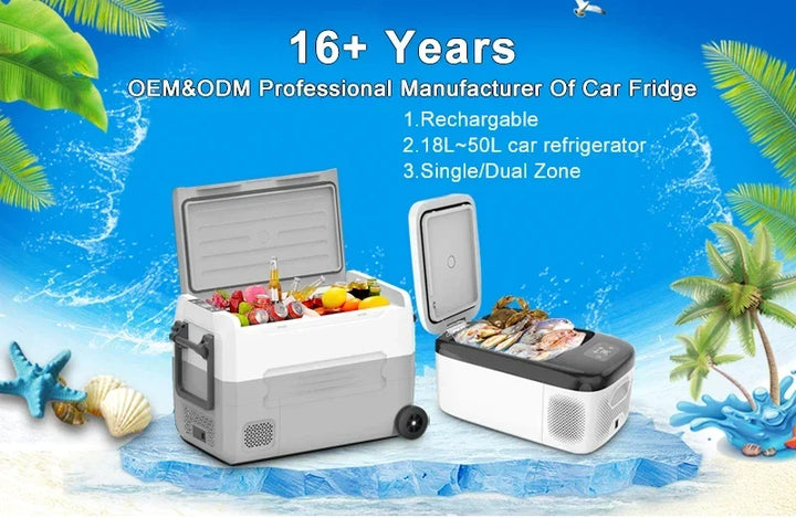 EA55 55L car  fridges with 12v compressor cooling system big capacity small cooler