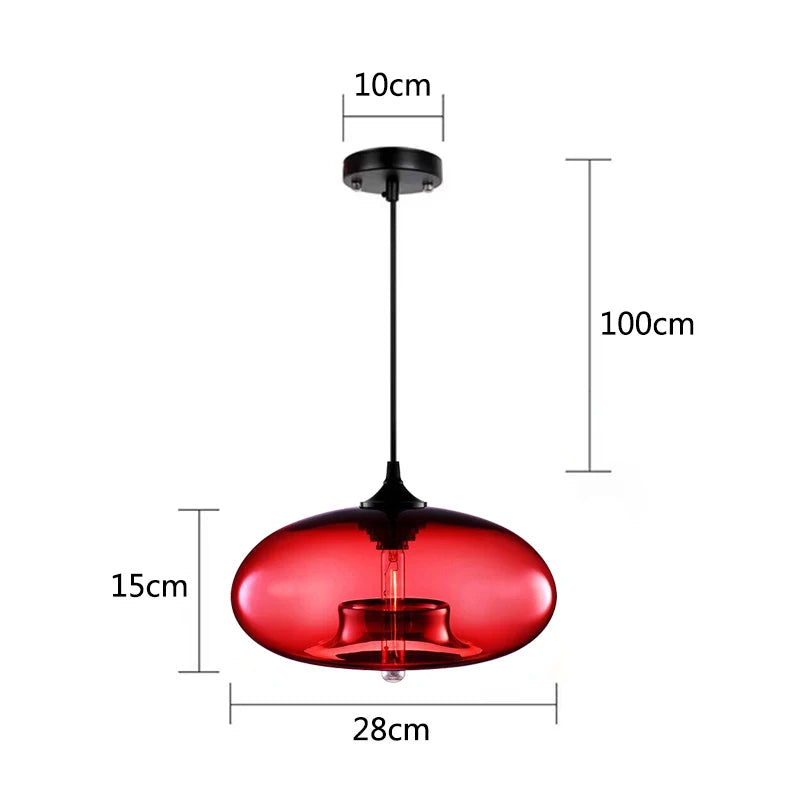 Modern Glass Colorful Pendant Lights Indoor Pendant Lamps