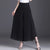 Thin Chinese Style Floral Chiffon Wide Leg Pants Women Tie Die Printed Button Loose High Waist Vintage Straight Trousers