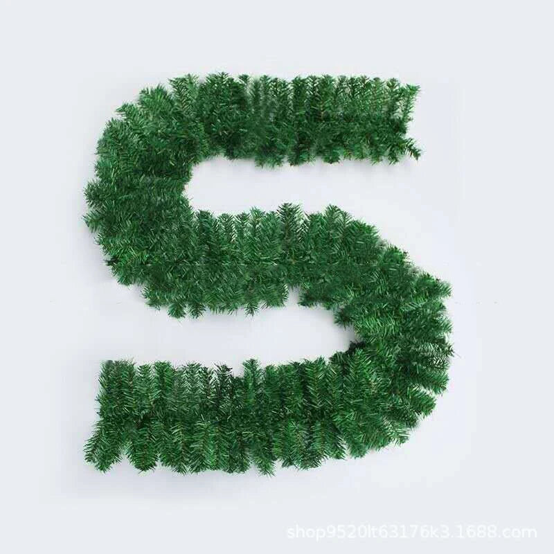 270cm Christmas LED Rattan Garland Decorative For Staircase Fireplace Christmas Decoration Xmas Tree Rattan Banner Home Pendant