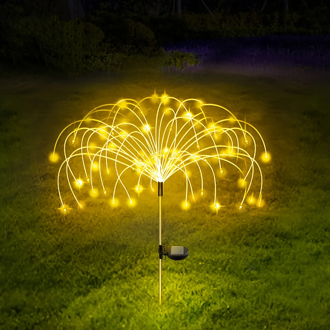 Solar Garden Lights Solar Firework Lights 90 LEDs Outdoor Waterproof for Garden Patio Walkway Pathway