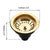 KEMAIDI Kitchen Sink Drain Strainer Stainless Steel Pop Up Sink Stopper Anti-Clogging Sink Food Catcher Basket Odor Filter Sink