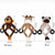 Pet Soothing Toys Dog Making Noise Squeaky  Bear Shaped Plaything Pets Wear Resistant Teeth Cleaning Toy