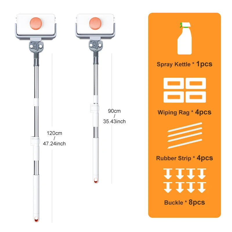 Window Cleaner JOYBOS Unlimited Adjustable Magnetic Glass Professional Double With Telescopic Rod Window For Home Cleaning Brush