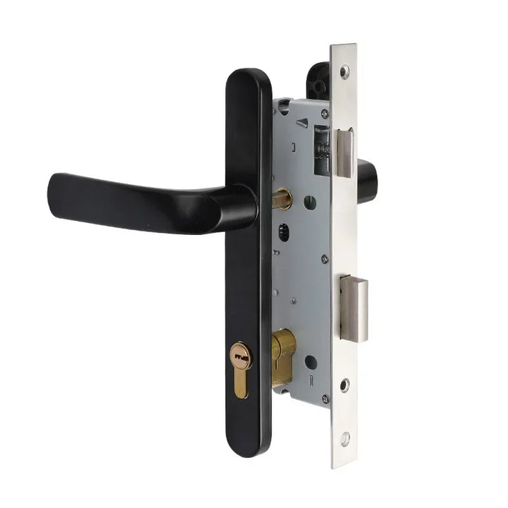 Broken Bridge Aluminum Alloy Door Lock, Swing Door, Plug-in Multi-point Handle Lock