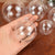 4-10CM Christmas Transparent Ball Plastic Fillable Bauble Xmas Tree Hanging Ornaments Decoration