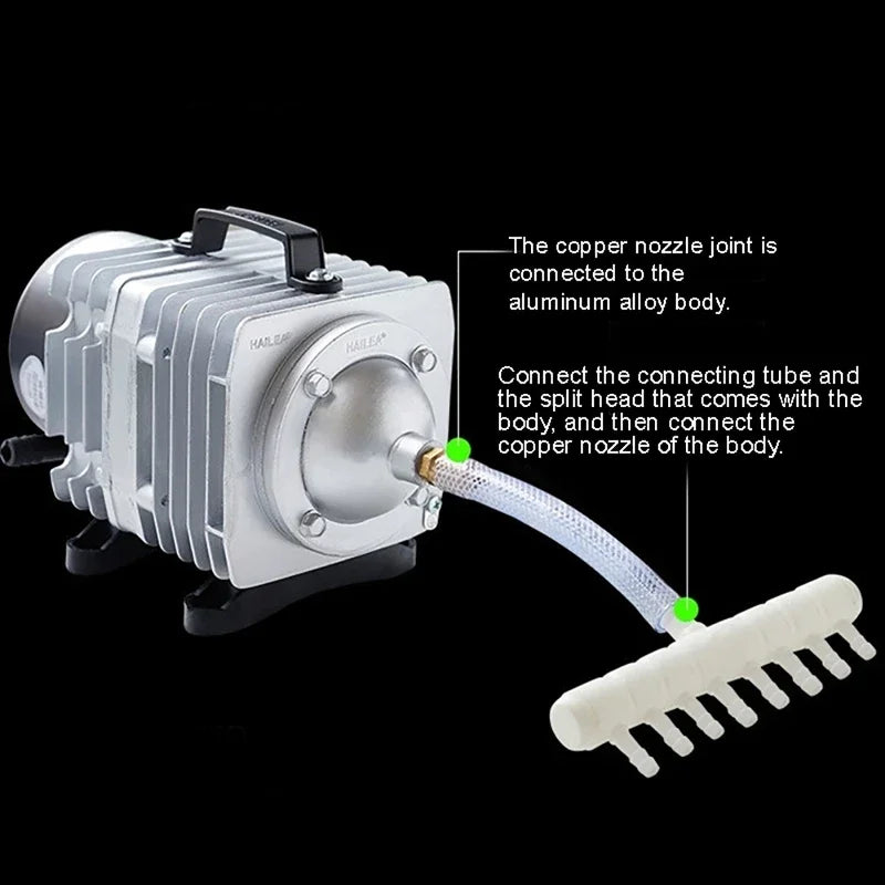 220V 25/30/45W  Air Pump Aquarium Accessories Electromagnetic Compressor for Fish Aquariums Oxygen Pump for Fish Tank Aquatic