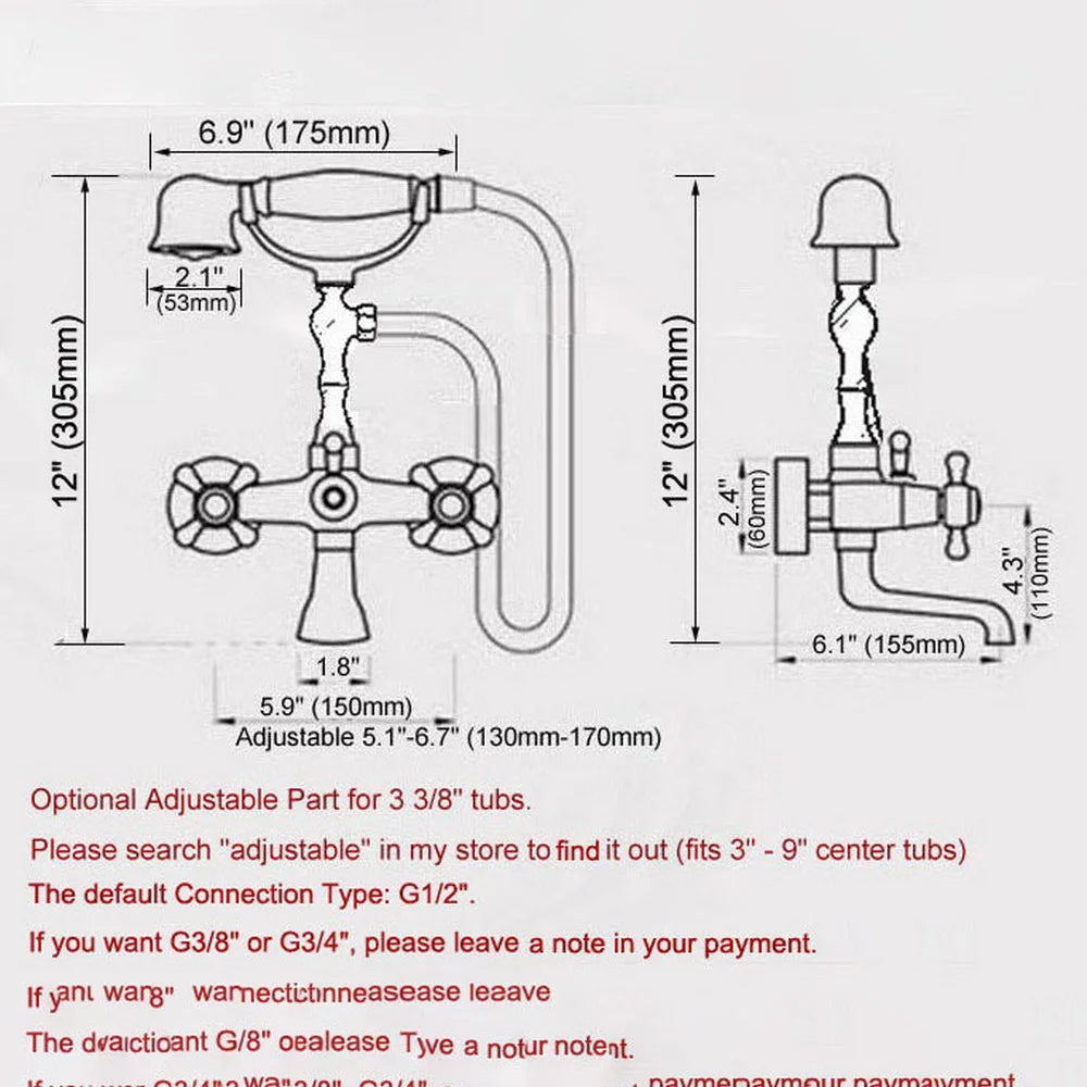 Bathtub Faucets Wall Mounted Polished Chrome Bathtub Faucet With Hand Shower Bathroom Bath Shower Faucets Nna185