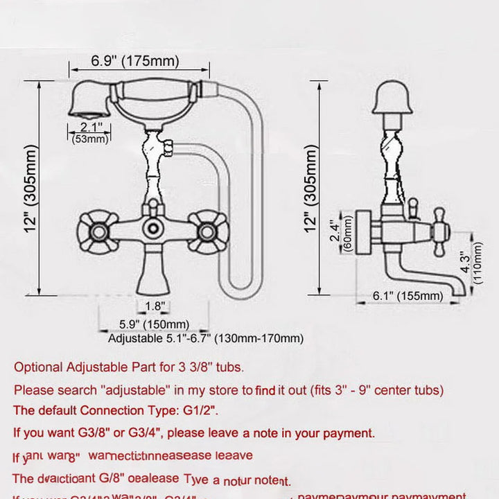 Bathtub Faucets Wall Mounted Polished Chrome Bathtub Faucet With Hand Shower Bathroom Bath Shower Faucets Nna185