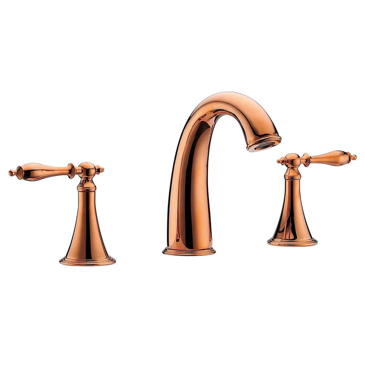 European basin faucet Three-hole split type hot and cold household all-copper faucet