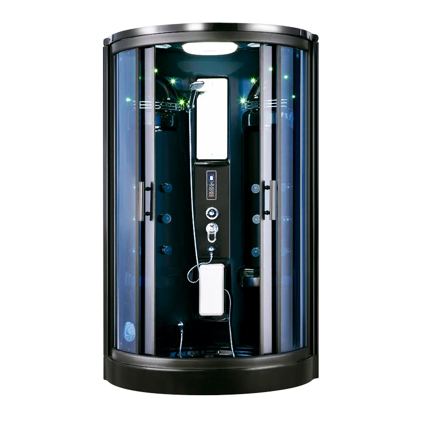 Popular Bathroom Double seat steam shower room with whirlpool massage