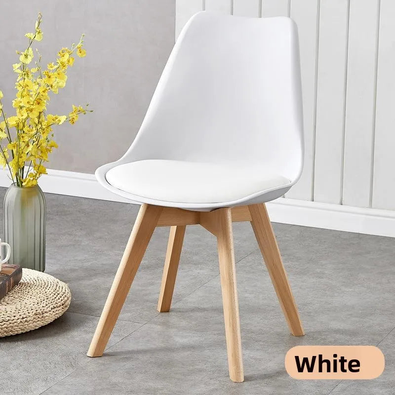 Comfortable Backless Dining Chair Office Chair Cafe Balcony Leisure Simple Home Use Tulip Chair Car Pulling Restaurant Chair