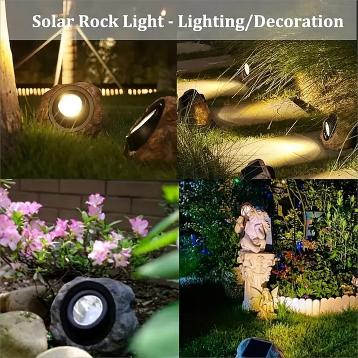 Courtyard Landscape Spotlight Outdoor Lighting Courtyard Imitation Stone Landscape Lamp Waterproof Resin Rock Stone Solar Lam