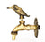 Vidric Outdoor Decorativ Garden Faucet Animal Shape Bibcock Green/Antique Brass Tap Washing Mop/Garden Watering Animal Faucet