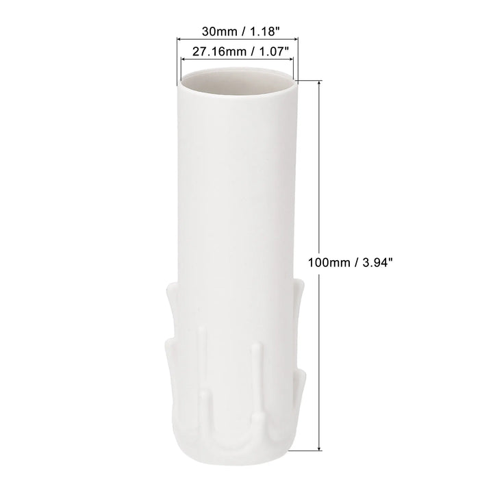 12Pcs Candle Tube Table Lamp Base Candle Lamp Holder Tube Candle Lamp Base Sleeve Candle Bulb Base Cover for E12 Chandelier