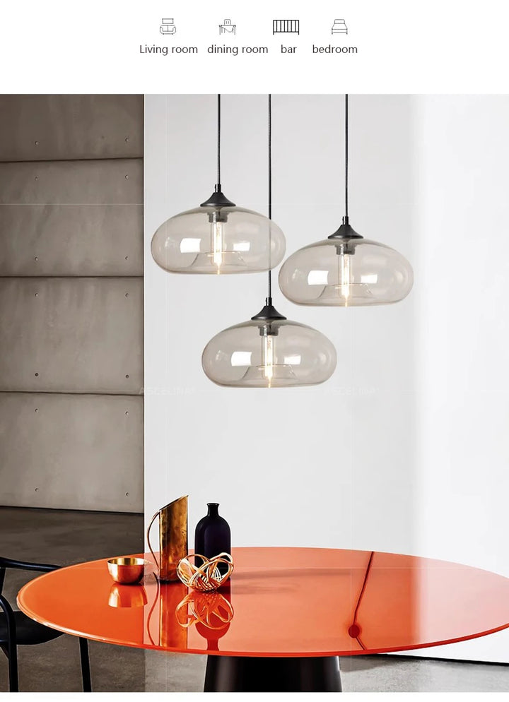 Modern Glass Colorful Pendant Lights Indoor Pendant Lamps