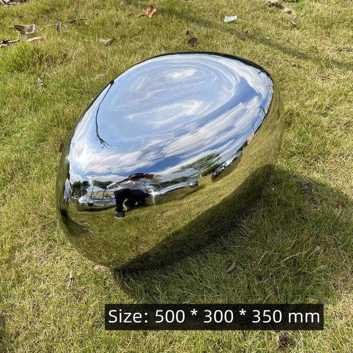 Stainless Steel Mirror Stone Table and Chairs Sculpture, Garden Park, Square Shop, Shopping Mall, Hotel, Art Ornaments