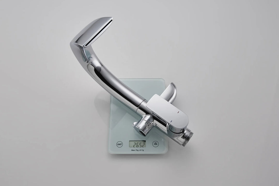 Floor Stand Waterfall Bathtub Faucet Solid Brass Bathroom Bathtub Water Mixer with Hand Shower in Brushed Rose Gold, Black, Gold