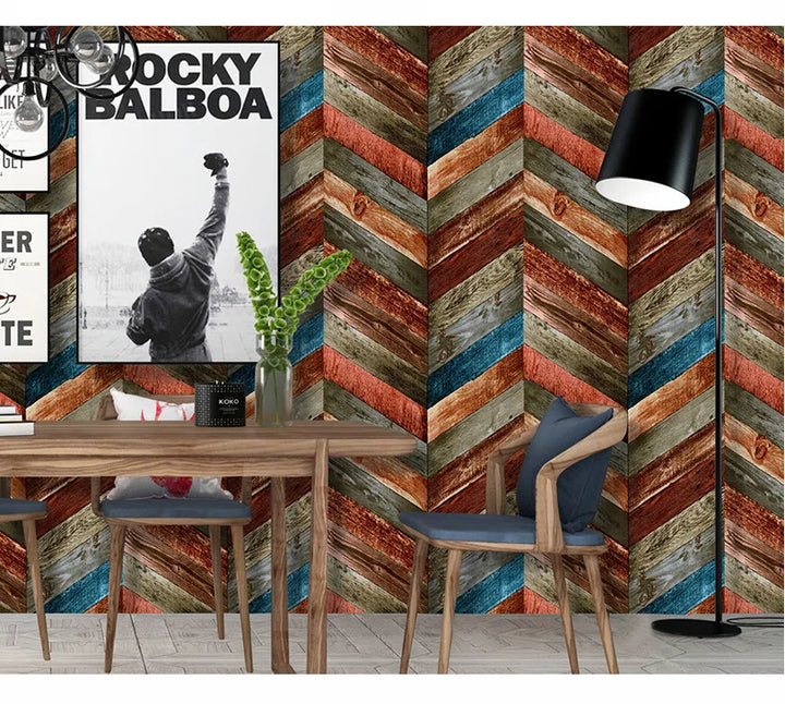 Wood Vinyl Wallpaper Roll Wood Grain Self Adhesive Wallpaper Kitchen Wardrobe Cabinet Furniture Contact Paper Renovation Door