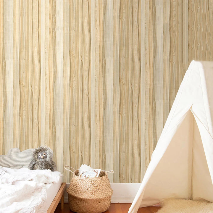 Wood Vinyl Wallpaper Roll Wood Grain Self Adhesive Wallpaper Kitchen Wardrobe Cabinet Furniture Contact Paper Renovation Door