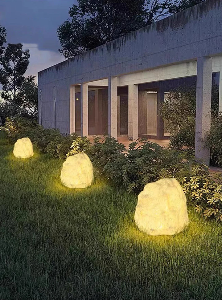 Luminous Stone Lamp Lawn Solar LED Outdoor Lighting Non Solar Lamp Outdoor Garden Decoration Outdoor Garden Light