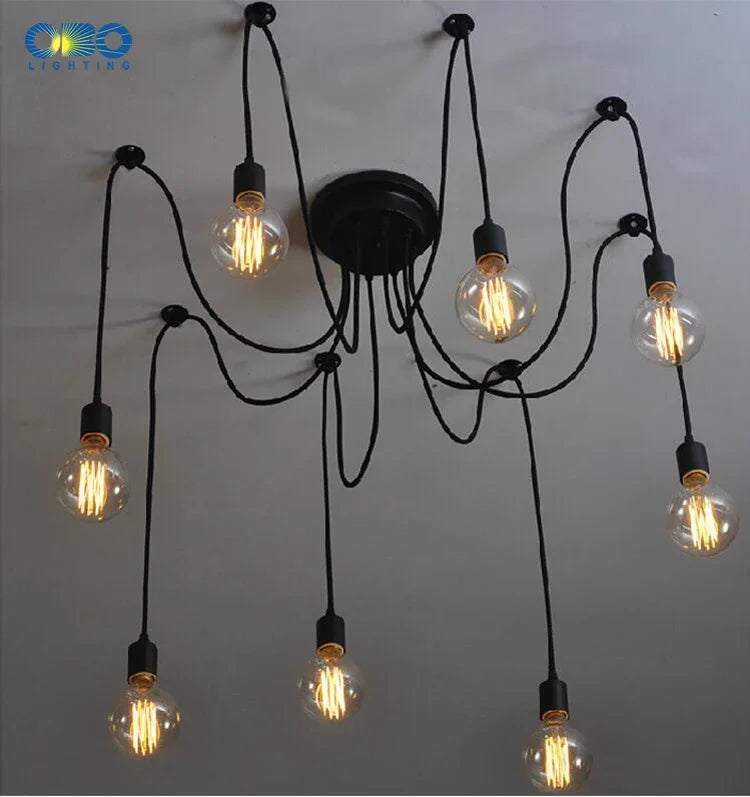 LOFT Office Retro Industrial Wind Chandelier Clothing Store Creative 6 First Sky Girl Scatter Chandelier