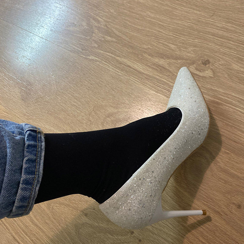 Women 7cm 9.5cm High Heels Bling Pumps Sparkly Heels
