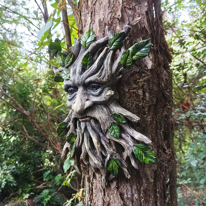 1 Piece Resin Tree Spirit, Tree Demon Tree Monster, Halloween, Christmas Courtyard Garden Pendant, Country Style ResinHandicraft