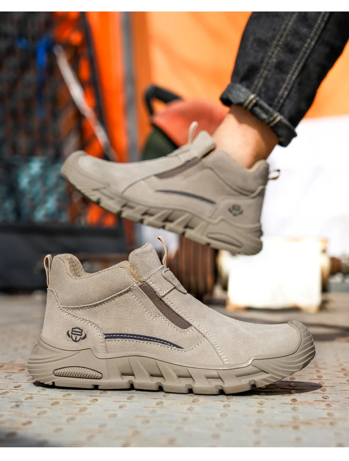 Insulated 6KV Plastic Toe Men's Safety Shoes Anti-impact Puncture-Resistant Work Boots Durable Labor Protection Footwear