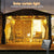 1pc Solar Curtain String Lights Outdoor Fairy Lights Solar Powered Twinkle String Lights 8 Modes For Home Garden P