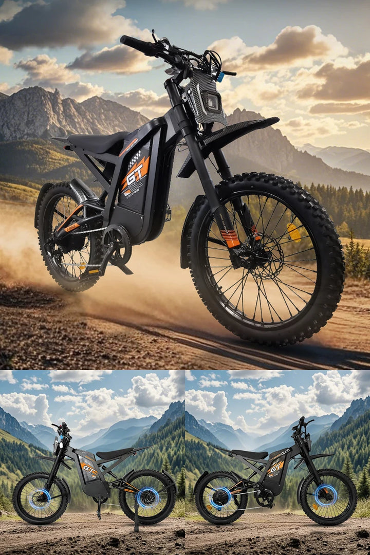 STLF  Factory Wholesale Cheap Price Electric Mountain Bike Steel Frame Lithium Battery Ebike Electric Dirt Bike GT2000 for A