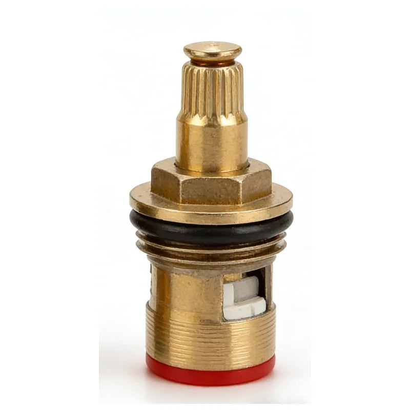 1/2pc Universal Replacement Tap Valves Brass Ceramic Disc Cartridge Inner Faucet Valve for Bathroom, Clockwise or Anti-clockwise