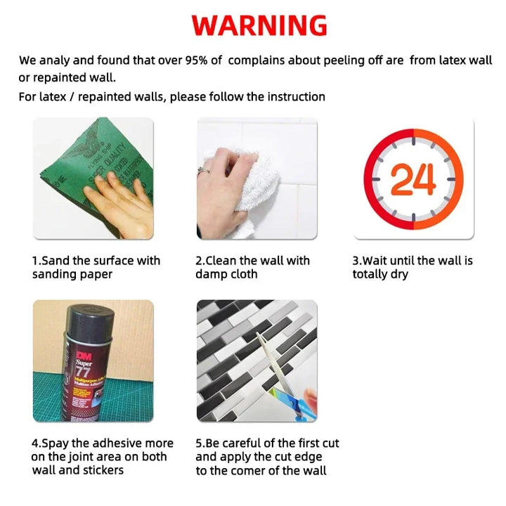 15PCS Wall Sticker Waterproof PVC imitation brick Wallpapers for TV walls living room bedroom kitchen kids rooms painted surface