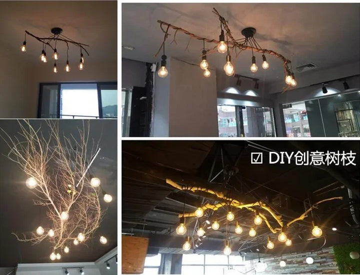 LOFT Office Retro Industrial Wind Chandelier Clothing Store Creative 6 First Sky Girl Scatter Chandelier