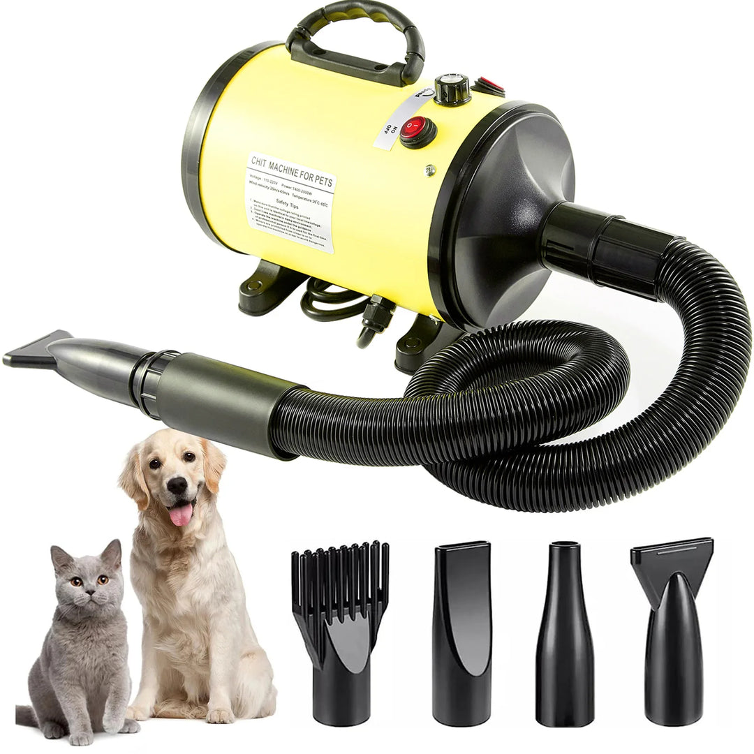 2800W Pet Grooming Dryer Adjustable Speed Temperature Control Dog Blow Dryer Quick drying high power Pet Cat Dog Bath Hair Dryer