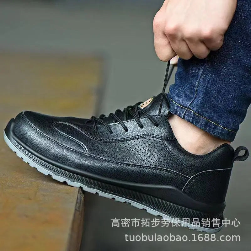 Insulated Safety Work Shoes Electrician Anti-impact Wear-resistant Injection Moulded Sole Breathable Protective Labor Protection