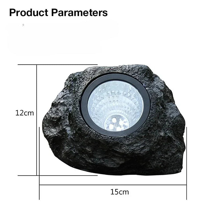 New Solar Outdoor Decorative Atmosphere Stone Light Artificial Stone LED Waterproof Light Suitable for Garden Landscape Road