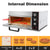 Pizza Oven Commercial Electric Food Baking Equipment Stainless Steel Single And Double Layer Can Bake 9 "/12" Roast