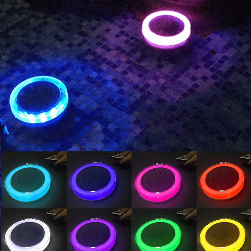 RGB Submersible Lamp Boat Solar Garden Outdoor LED Pool Lights Floating Light Bulb With RGB Remote Control Or APP Control