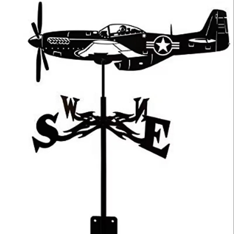 Witch Flying Dragon Iron Weather Vane Decor Stainless Steel Metal Handicraft Decor Garden Weathercock Wind Direction Indicator