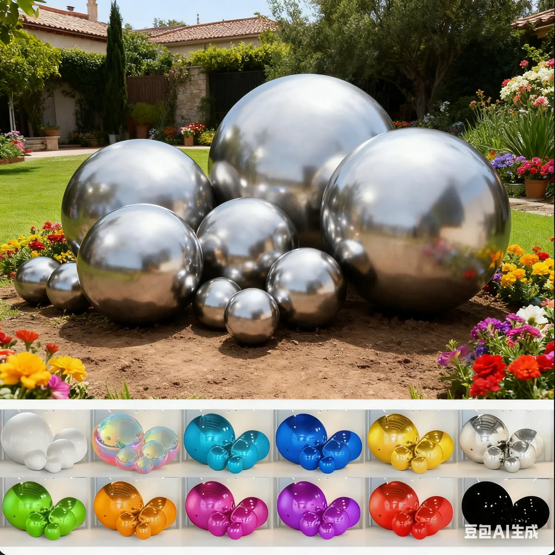 Giant event decoration PVC ball mirror balloon, inflatable reflective ball, shiny inflatable mirror ball