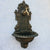 Antique Gold Cast Iron Wall Mounted Hand Sink Farm House Home Garden Decor Heavy Metal Wash Stand Handmade Wall Decor Wash Basin