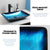 KEMAIDI Big Tempered Glass Basin Sink Washbasin Bathroom Vessel Sinks Counter Top Bowl Washroom Vessel Vanity Sink Faucet Set
