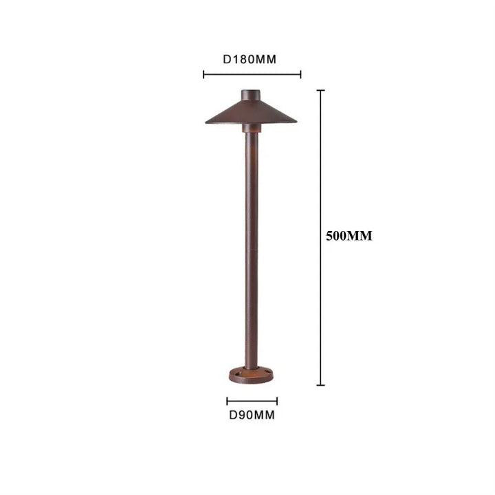 Waterproof Mushroom LED Lawn Light Outdoor Landscape Pathway Post Lamps With insert Aluminum Villa Pole Pillar Lamps